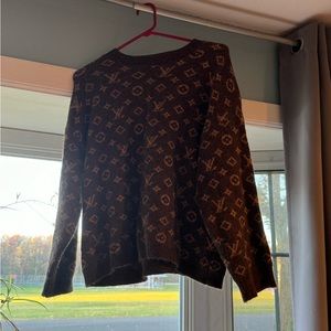 Louis vuitton printed sweater